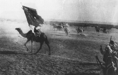 Den arabiska styrkan p vg mot 'Aqaba 1917