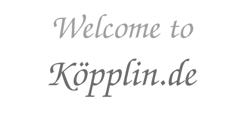 Welcome to Köpplin.de