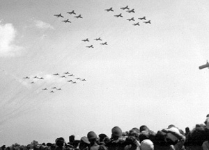 32 fighter fly-over