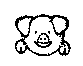 Piggy Head To Color