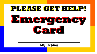 Kid's Emergency Card 1