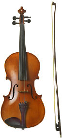 A violin and bow.