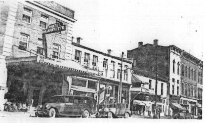 picture of main street USA in the 20's maybe