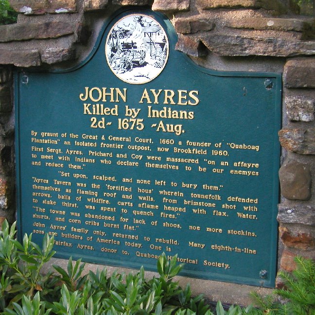 Capt John Ayres, 1675, Memorial Photo