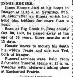 Innes Houser Obituary