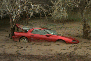mud-buried Camaro