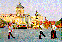 The spacious Royal Plaza in front of the Ananta Samakhom Throne Hall is the 
regular venue of the event.