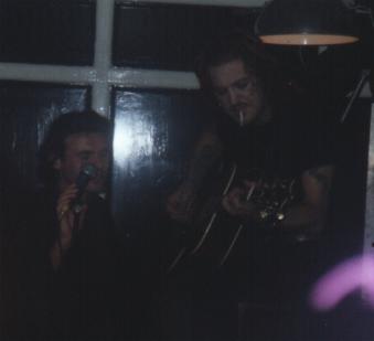 Bad quality photo of Spike & Tyla - again at Sheffield '98