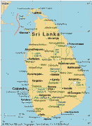 A Map of Sri Lanka