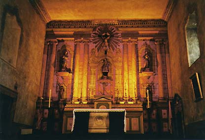 Altar. Mission Santa Barbara. 
Courtesy Coolspots California