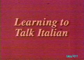 Learning to Talk Italian