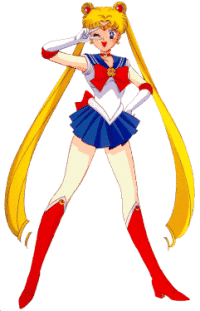 Sailor Moon en su tpica pose