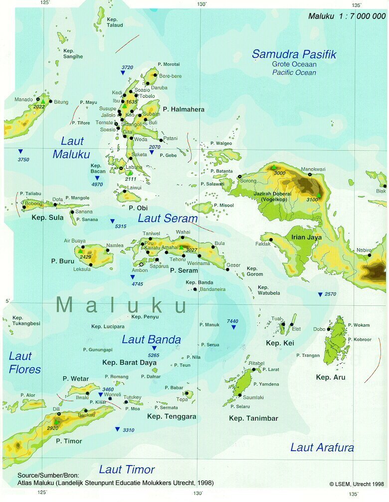 the Map of Maluku