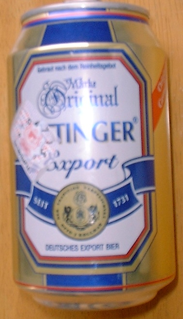 325. Oettinger 330ml Beer Can - German Beer. This is a STRONG Premium Large Beer with 8% alcohol.