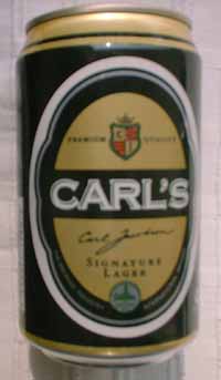 104. Carl's is brewed and canned by Carlsberg Brewery Malaysia.