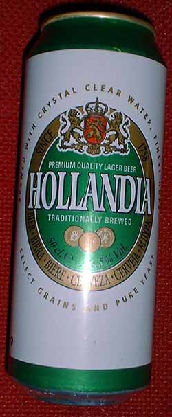 21. Hollandia. This is a 500 ml Beer Can from Holland.