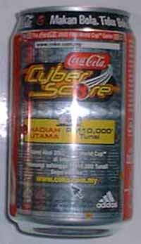 11. Coca-cola Can for Worldcup Footbal Finals Ticket Contest 2002- Cybershot.
