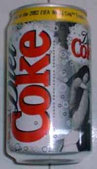 12. Diet Coca-cola Can for Worldcup Footbal Finals Ticket Contest 2002.