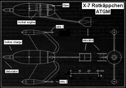 three-dimensional construction plan of the X-7