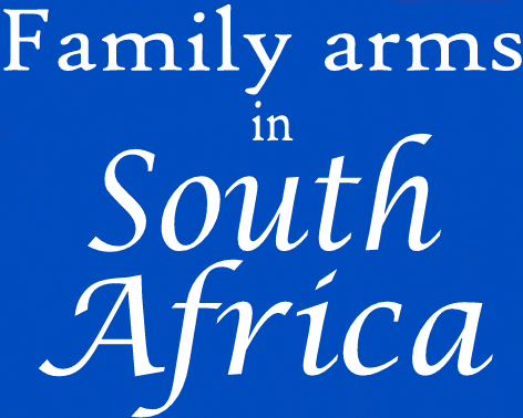 Family arms in South Africa