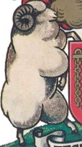 merinoram-skildhouer in die wapen van Beaufort-Wes