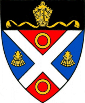 mantelskulpe in die wapen van St Andrews College