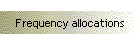 Frequency allocations