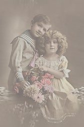 Old Picture of boy and girl