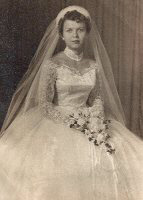 Carol Rowe Wedding Day 1955