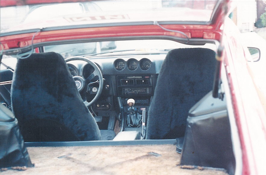 original interior minus the sheep skin seat covers...