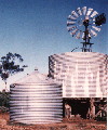 Tanks and windmill