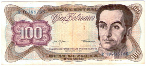 Venezuela 100 Bolivar 1979 F