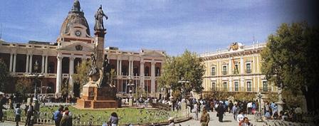 Palacios de los Poderes legislativo y ejecutivo, Plaza Murillo, La Paz, Bolivia