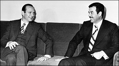 Check 

out the eyes of Chirac! It looks like they have shared somethine other than just 

a bench!!!
