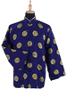 Gold Blessing Icon Quilted Silk Jacket