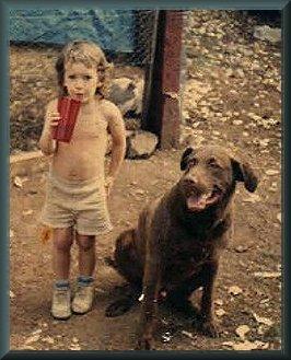 Johnny at 3 yrs. old and our friend