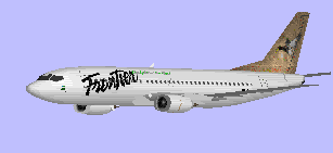 Frontier 737-300 Left Side View - Click here to start download.