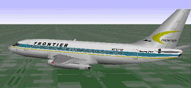 Frontier Air Lines 737-2C0 in original markings - Click here to start download.