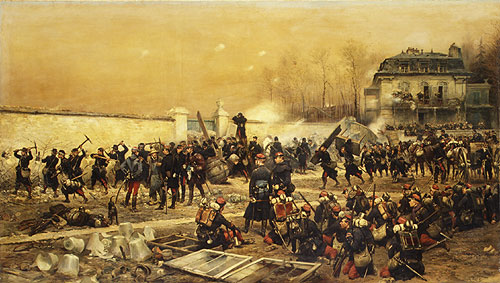 The Defense of Champigny, by douard Dtaille
