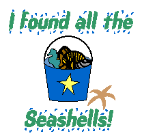 I found all the seashells!