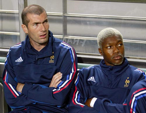 Zidane looks on