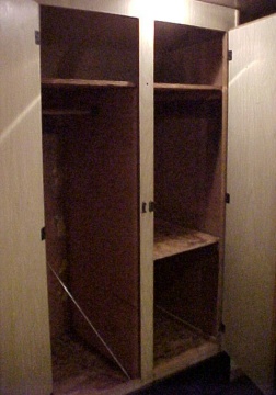 Inside wardrobe