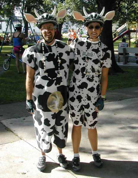 Team Cow all decked out