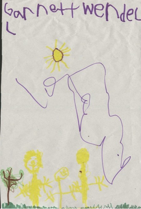 Garretts first ever picture he drew