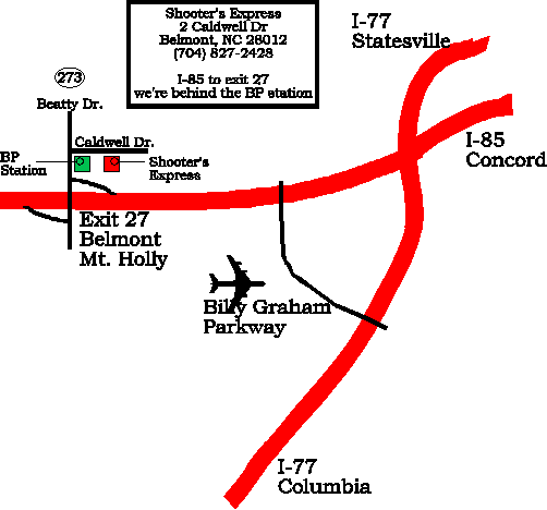 Map to Shooter's Express