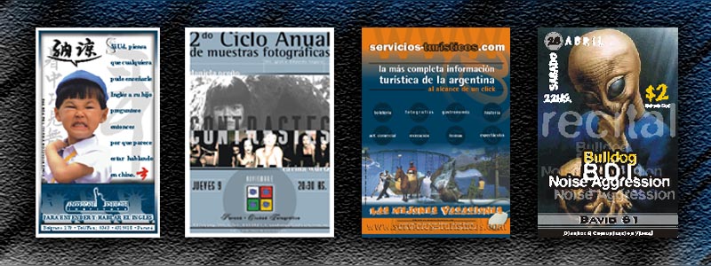 1- Publicidad Grfica  2- Afiche  3- Afiche  4- Entrada