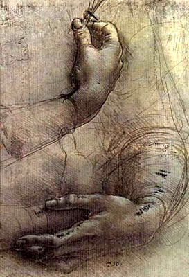 Da Vinci's hands (from his notebook)