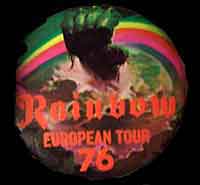 Rainbow Rising tour badge - 1976