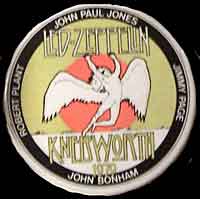 Led Zeppelin Knebworth badge - 1978