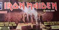 Iron Maiden tour ticket - 2000